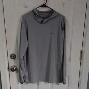 Gray Long Sleeve Hoodie Eddie Bauer